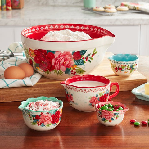 The Pioneer Woman Fancy Flourish 20-Piece Bake & Prep Set with Baking Dish  & Measuring Cups
