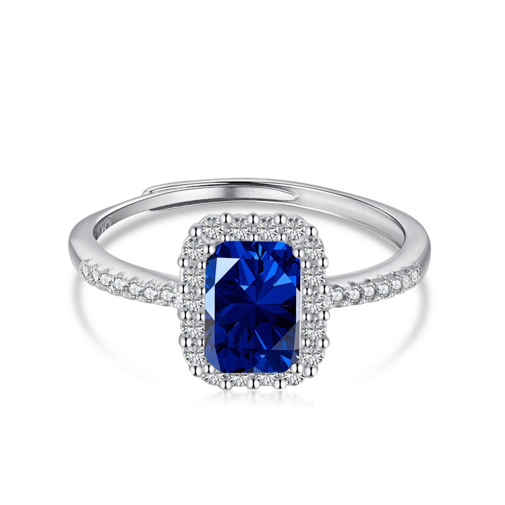 PURE 925 SILVER BLUE Emillia Ring