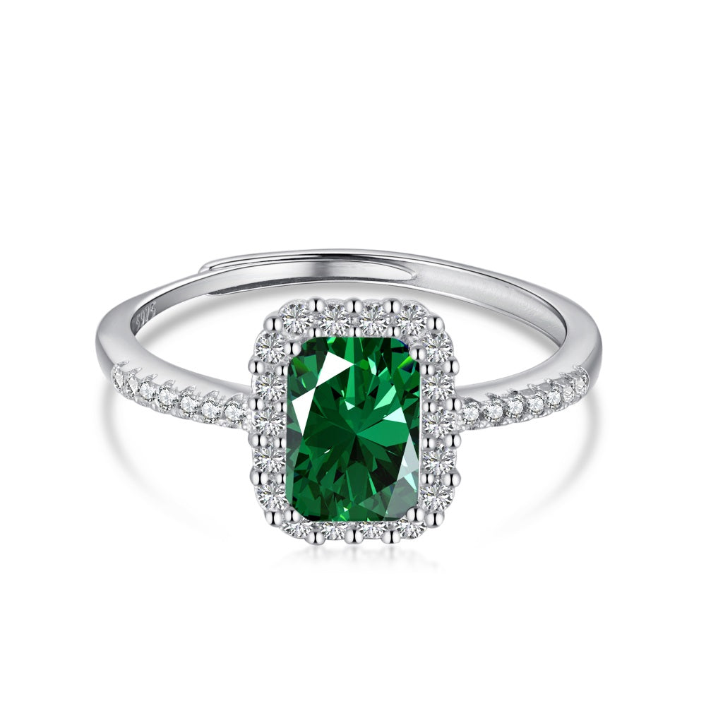 PURE 925 SILVER GREEN Emillia Ring