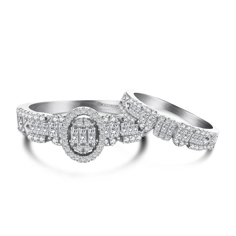 PURE 925 SILVER Kaitlyn Ring Set