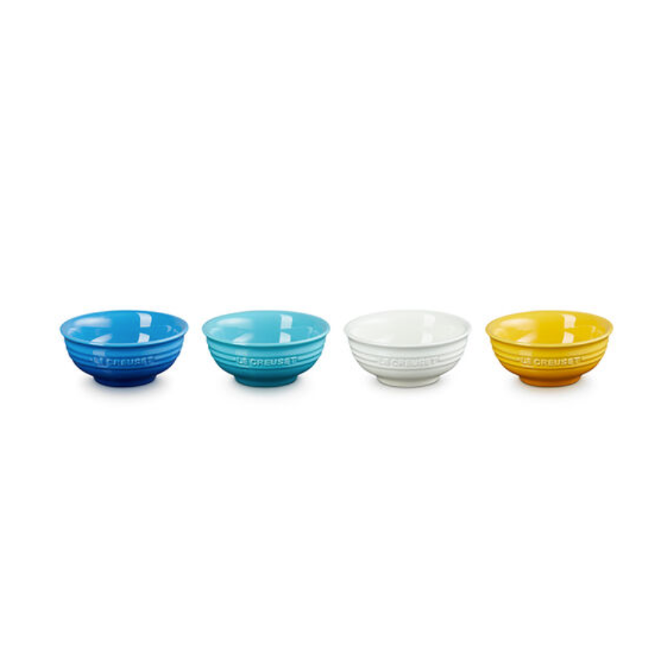 Le Creuset Riviera Collection Multicolor Mini Bowl, Set of 4