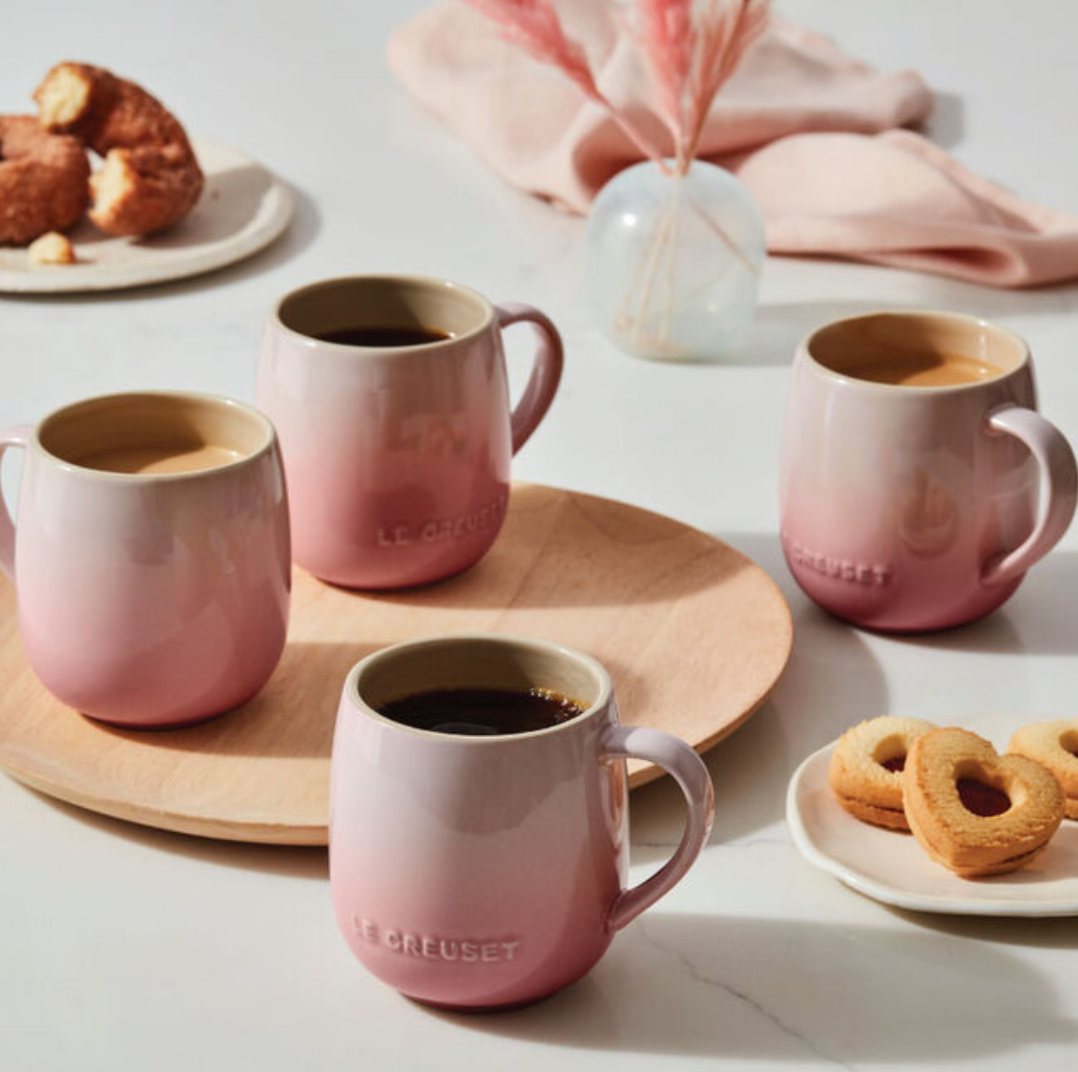 Le Creuset Heritage Stoneware Mugs 13-Oz., Set of 4 - SHELL