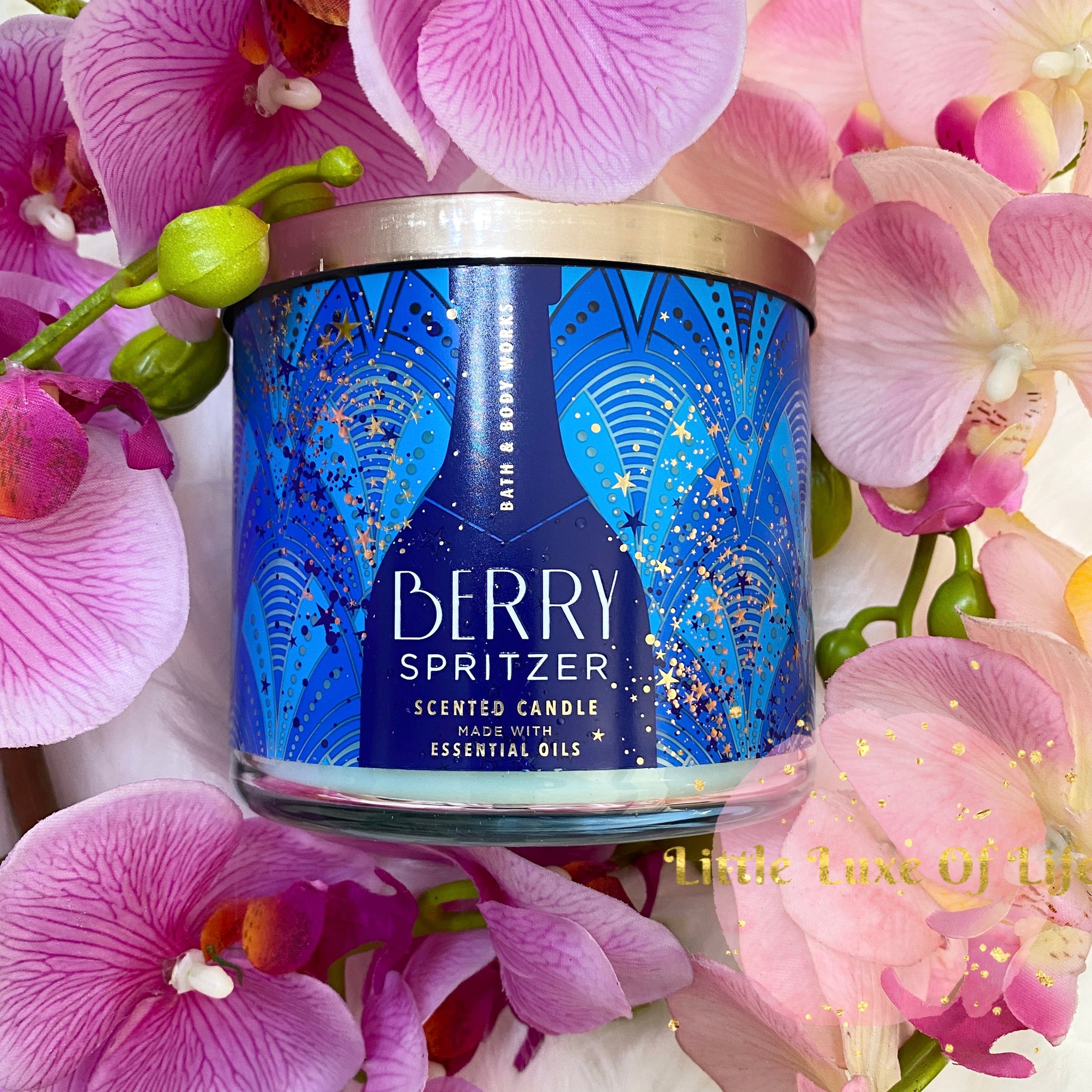 Bath & Body Works Berry Spritzer 3-wick Candle   14.5 oz / 411 g