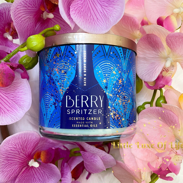 Bath & Body Works Berry Spritzer 3-wick Candle   14.5 oz / 411 g