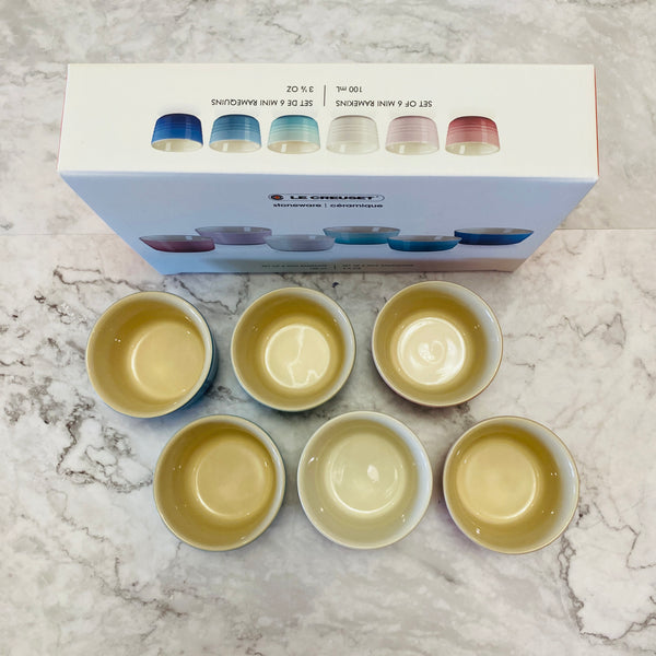 Le Creuset Mini Ramekins 3 1/2 fl. oz., Set of 6 - MULTICOLOR